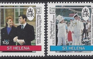 1986 St. Helena SG.486-7  Royal Wedding. set 2 values U/M (MNH)