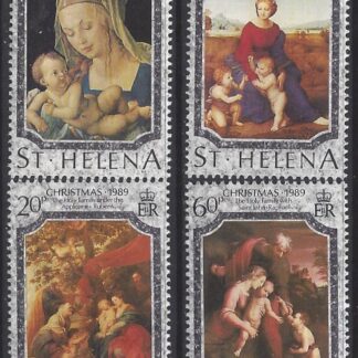 1989 St. Helena SG.549-52 Christmas Religious Paintings. set 4 values U/M (MNH)