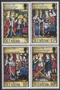 1985 St. Helena SG.468-71 Christmas Life of St. Helena (3rd series). set  4 values U/M (MNH)