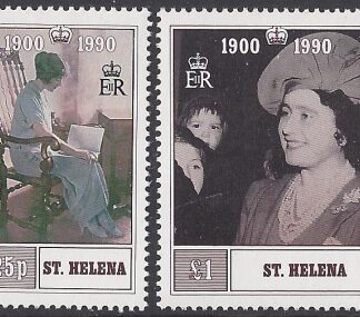 1990 St.Helena SG.570-1 90th Birthday of Queen Elizabeth Queen Mother. set 2 values U/M (MNH)