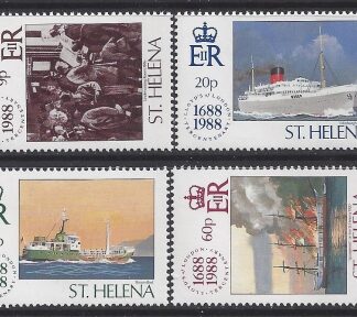 1988 St. Helena SG.527-30 300th Anniversary of Lloyds of London. set 4 values U/M (MNH)