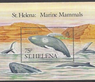 1987 St. Helena MS.513  Marine Mammals. mini sheet U/M (MNH)