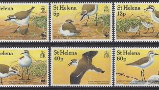 1993 St Helena - SG.630-5  Endangered Species , St. Helena Sand Plover. set of 6 values U/M (MNH)