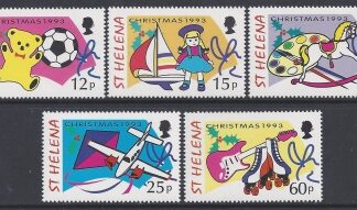 1993 St Helena - SG.648-52 Christmas Toys.  set of 5 values U/M (MNH)