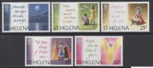 1994 St.Helena - SG.671-5  Christmas Carols set 5 values U/M (MNH)