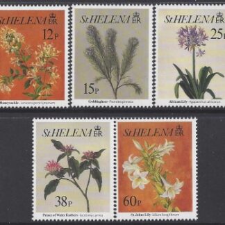 1994 St.Helena - SG.676-80 Flowers 2nd series  set 5 values U/M (MNH)