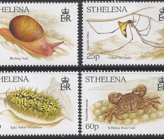 1995 St Helena  SG.699-702  Endemic Invertibrates set 4 values U/M (MNH).