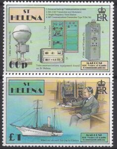 1996 St Helena  SG.714-5 Centenary of Radio. set 2 values U/M (MNH)