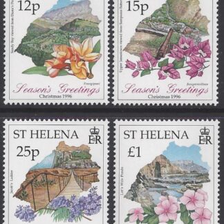1996 St Helena SG.730-3 Christmas Flowers & Views  set 4 values U/M (MNH)