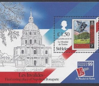 1999 St. Helena MS785 PhilexFrance 99 International Stamp Exhibition Paris. mini sheet U/M (MNH)