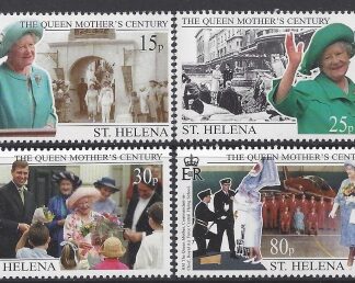 1999 St. Helena SG.790-3 Queen Elizabeth the Queen Mother's Century. set 4 values U/M (MNH)