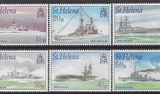 2001 St. Helena  SG.832-7 Royal Navy Ships of the 2nd World War set 6 values U/M (MNH)