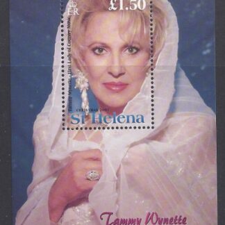 2001 St. Helena  MS.842 Christmas Carols mini sheet U/M (MNH)