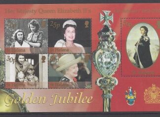 2002 St. Helena  MS.851 Golden Jubilee mini sheet U/M (MNH)