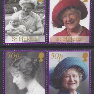 2002 St. Helena  SG.867-70 Queen Elizabeth The Queen Mother's Commemoration. set of 4 values U/M (MNH)