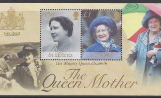 2002 St. Helena  MS.871  Queen Elizabeth The Queen Mother's Commemoration. mini sheet. U/M (MNH)