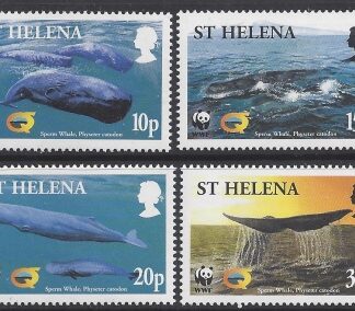 2002 St. Helena SG.872-5 Endangered Species - Sperm Whale set of 4 values U/M (MNH)