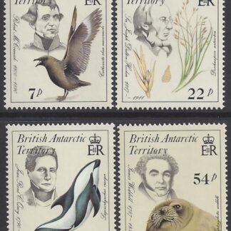 1985 British Antarctic  SG.143-6  Early Naturalists  U/M (MNH)