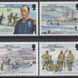 1987 British Antarctic. SG.155-8  75th Anniversary of Captain Scott's Arrival at South Pole set 4 values U/M (MNH)