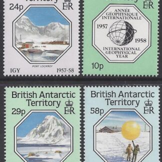 1987 British Antarctic. SG.159-62  30th Anniversary of Int. Geophysical Year. set 4 values U/M (MNH)