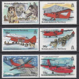 1994 British Antarctic. SG.240-5  Forms of Transportation.  set 6 values U/M (MNH)