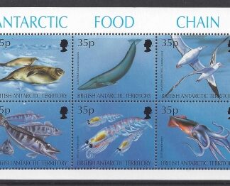1994 British Antarctic. SG.250-5  Antarctic Food Chain.  set 6 values U/M (MNH)