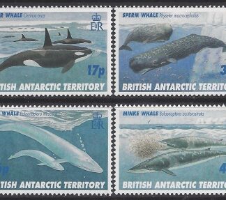 1996 British Antarctic. SG.265-8 Whales. set 4 values  U/M (MNH)