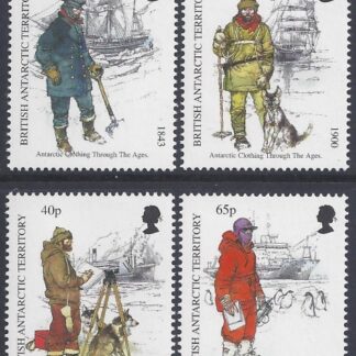 1998 British Antarctic. SG.286-9  Antarctic Clothing. set 4 values U/M (MNH)
