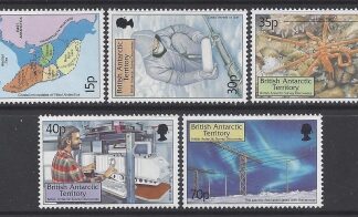 1999 British Antarctic. SG.307-11  British Antarctic Survey Discoveries. set 5 values U/M (MNH)