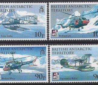2009 British Antarctic  - Centenary of Naval Aviation 'Fly Navy' SG.495/8 u/m
