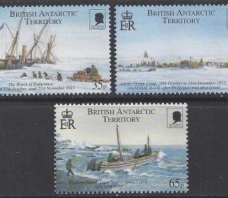 2000 British Antarctic.- SG.312-4 Shackletons Trans Antarctic Expedition 1914-7 set 3 values U/M (MNH)