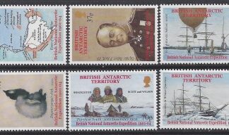 2001 British Antarctic - SG.333-8 Heroic Age of Antarctic Exploration. (2nd series) set 6 values U/M (MNH)