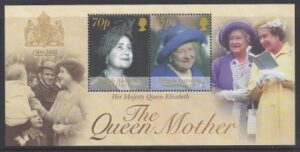 2002 British Antarctic. MS.346 Queen Elizabeth The Queen Mother Commemoration. mini sheet U/M (MNH)