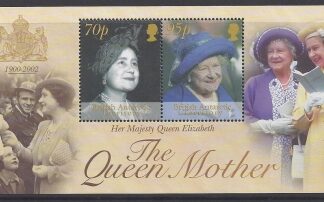2002 British Antarctic. MS.346 Queen Elizabeth The Queen Mother Commemoration. mini sheet U/M (MNH)