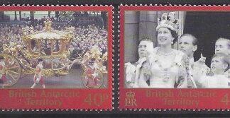 2003 British Antarctic. SG.357-8 50th Anniversary of Coronation. set 2 values U/M (MNH)