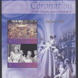 2003 British Antarctic. MS.359  50th Anniversary of Coronation. mini sheet U/M (MNH)