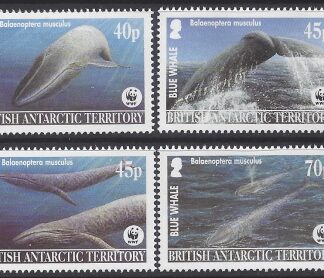 2003 British Antarctic Territories - SG.361-4  Endangered Species - Blue Whale. Set 4 values U/M  (MNH)