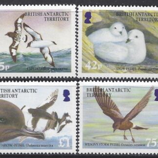 2005 British Antarctic - SG.395-8  Birdlife International - Petrels. set 4 values U/M (MNH)