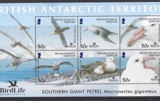 2005 British Antarctic - MS399   Birdlife International - Petrels. mini sheet  U/M (MNH)