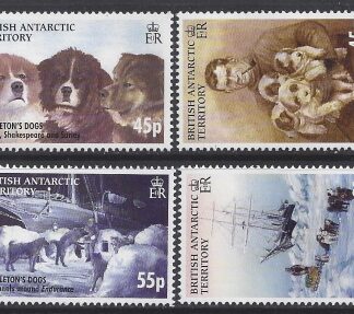 2005 British Antarctic - SG.407-10  Shackleton Expedition. 1914-6 Dogs. set 4 values U/M (MNH)