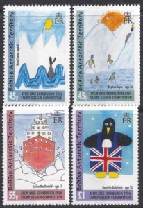 2006 British Antarctic.- SG.415-8  Stamp Design Competition. Childrens Stamps. set 4 values U/M (MNH)