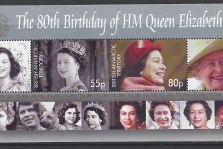 2006 British Antarctic.- MS.423  80th Birthday of Queen Elizabeth II. mini sheet U/M (MNH)