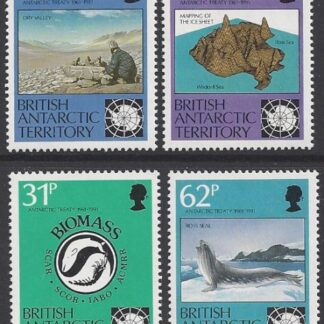 1991 British Antarctic -  SG.196-9 30th Anniversary of Antarctic Treaty set 4 values  U/M (MNH)