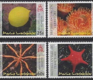 2007 British Antarctic. SG.452-55 Marine Invertibrates set 4 values U/M (MNH)