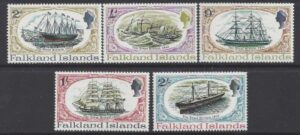 1970 Falkland Islands. SG.258-62 Restoration of SS Great Britain. set 5 values U/M (MNH)