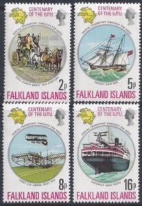 1974 Falkland Islands. SG.300-3 Centenary U.P.U. set 4 values U/M (MNH)