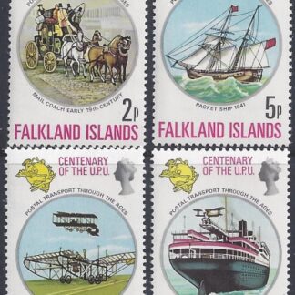 1974 Falkland Islands. SG.300-3 Centenary U.P.U. set 4 values U/M (MNH)