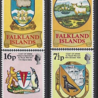 1975 Falkland Islands. SG.311-4  50th Anniversary of Heraldic Arms set 4 values U/M (MNH)