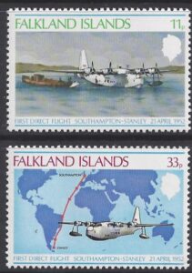 1978 Falkland Islands. SG.346-7 26th Anniversary of First Direct  Flight Southampton to Stanley set 2 values U/M (MNH)