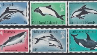 1980 Falkland Islands. SG.371-6 Dolphins & Porpoises set 6 values U/M (MNH)